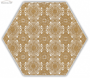 Плитка Ceramika Paradyz Shiny Lines Gold Heksagon Inserto E (19,8х17,1)